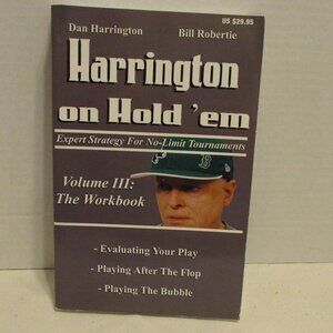 Harrington On Holdem Poker Strategies Black White Medium Workbook